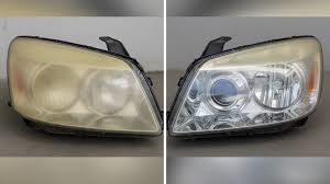 Headlight restoration — before and after